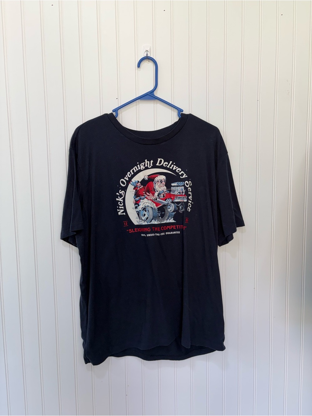 Old Navy Black Short Sleeve Christmas Graphic Tee size xl